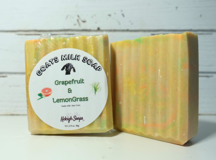 Grapefruit/Lemongrass Goats Milk Soap